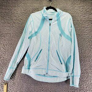 Tangerine Jacket Women's XL Light Blue Full-Zip Hoodie Jacket